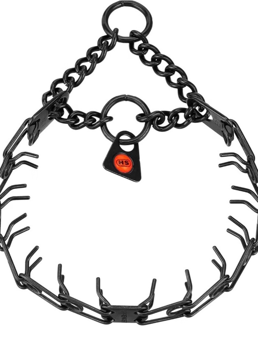 Herm Springer Black Prong Training Collar with Chain and Tag NWT - never opened